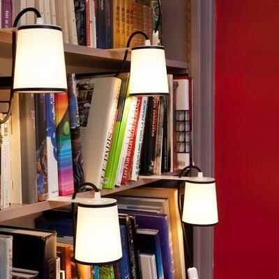Designheure - Lampada da lettura-Designheure-LIGHTBOOK - Lampe de bibliothèque Blanc/Noir | App